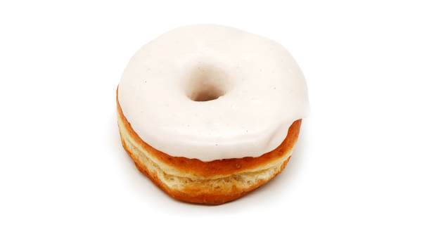 Vanilla doughnut - Oat milk and Madagascar Bourbon Vanilla Bean glaze