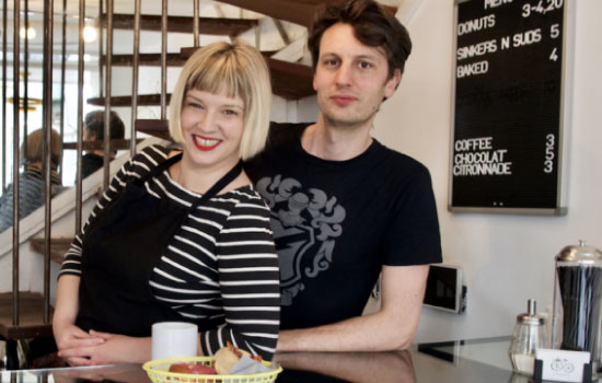 Amanda Bankert and Louis Scott owners of Boneshaker Doughnuts - Frenchly article